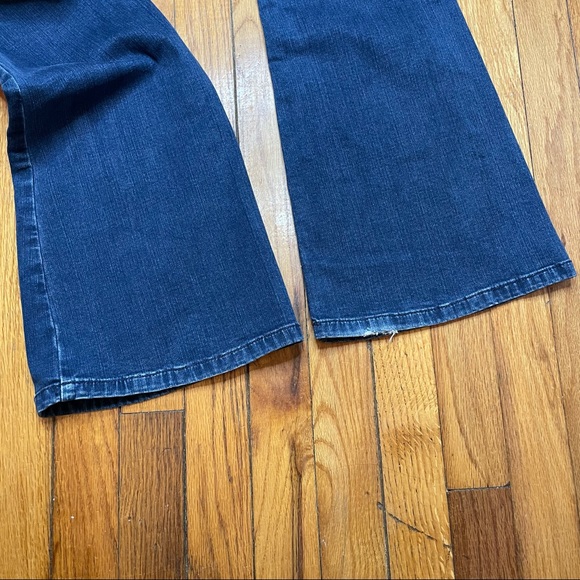 Free People Flare Bell Bottoms Dark Wash Jeans - Picture 7 of 8